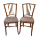 Paire de chaises de bistrot bois