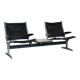 Vintage Eames airport lounge chair – 2 seats with integrated table