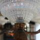 Art Deco lustre, opalescent glass, Ezan & Petitot, signed.