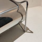 Vintage stainless steel magazine rack