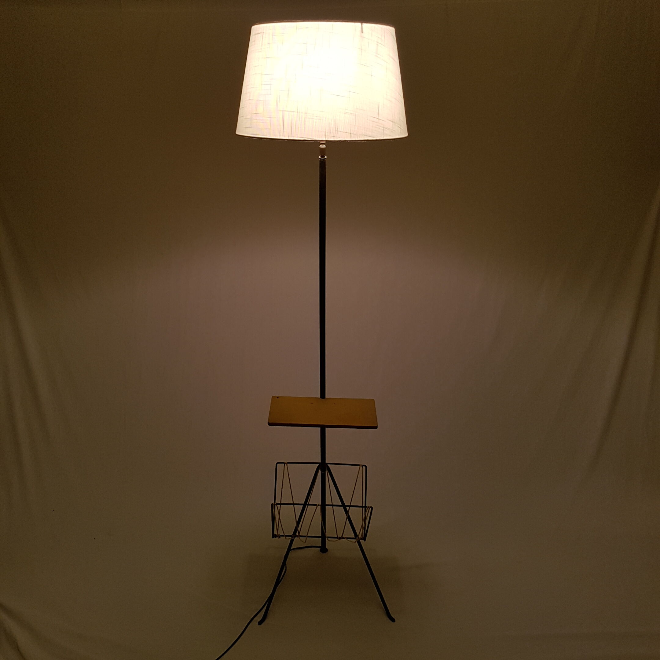 Lampadaire liseuse vintage scoubidou