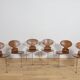 Mid-Century Model 3101 Ant Dining Chairs by Arne Jacobsen for Fritz Hansen, Denmark, 1970s, Set of