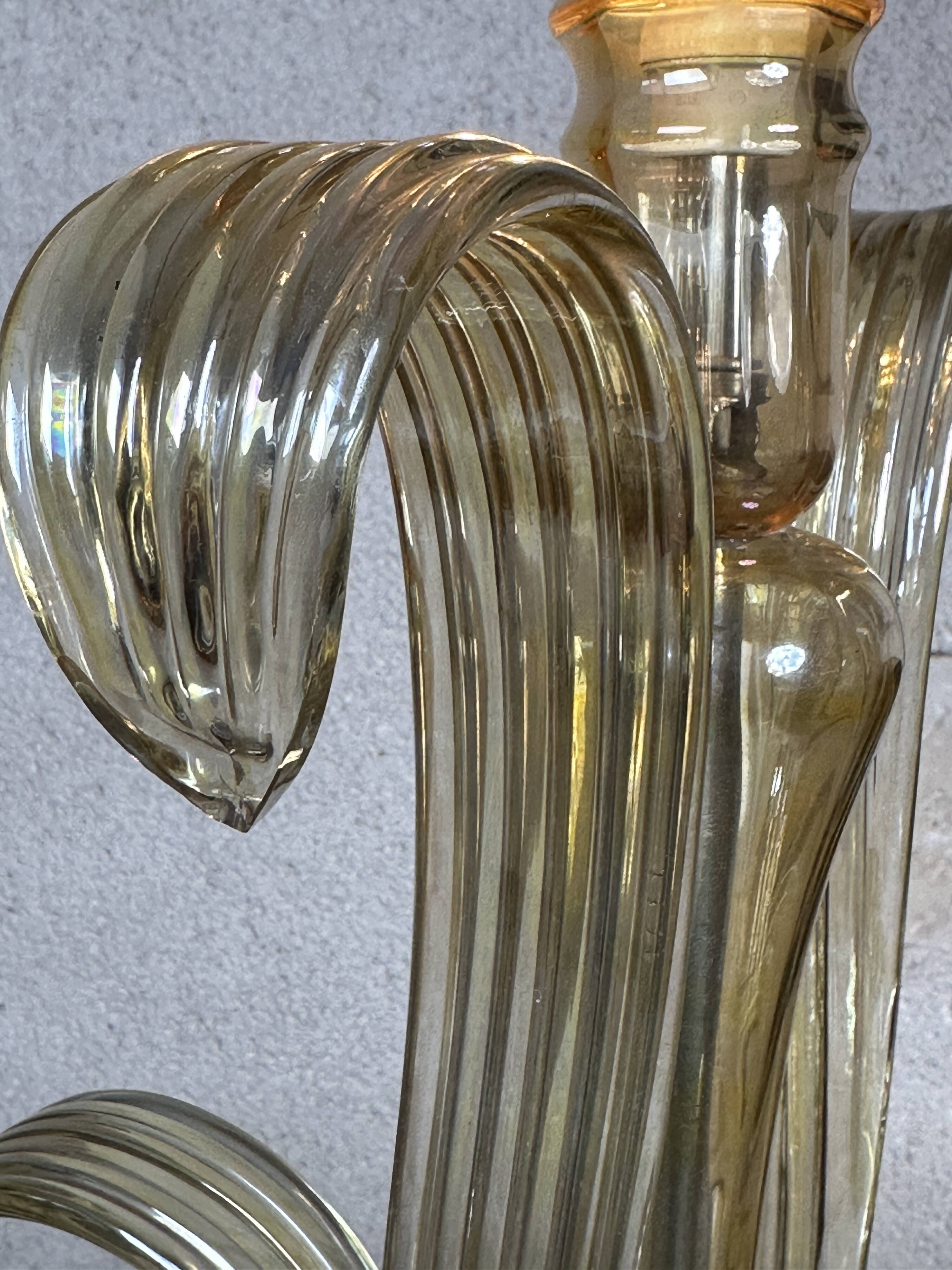 Murano glass lamp, Galliano Ferro