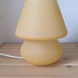 Frosted glass mushroom lamp