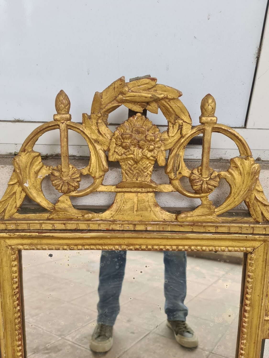 Gilded mirror Louis XVI