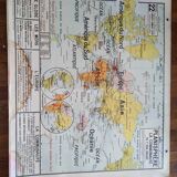 School poster educational board vintage old card Vidal lablache