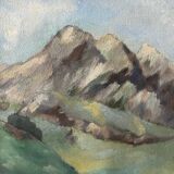 Mountain Landscape by Jean Paul Clarke, oil on canvas