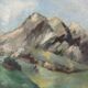 Mountain Landscape by Jean Paul Clarke, oil on canvas