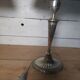 Paire de lampes style art deco en métal argenté