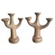 Pair of candlesticks with an organic design circa 1970