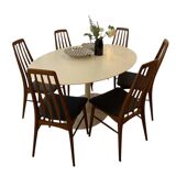 Set of 6 Eva chairs by Niels Koefoed