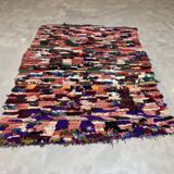 Multicolored fabric rug 145x190cm