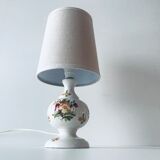Ceramic lamp floral decoration