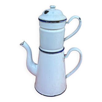 Enameled coffee pot