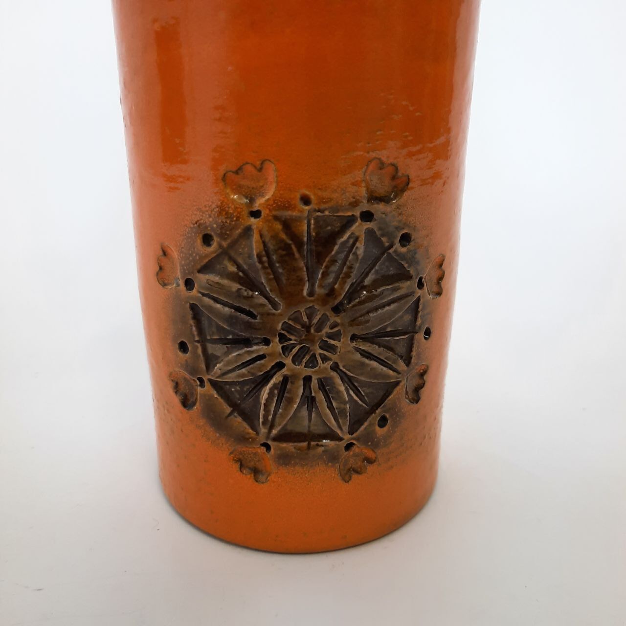 Bitossi vase, design Aldo Londi, seville decoration, 1960s