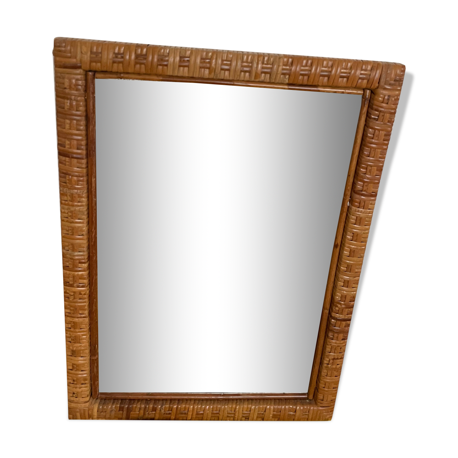 Rattan mirror year 70