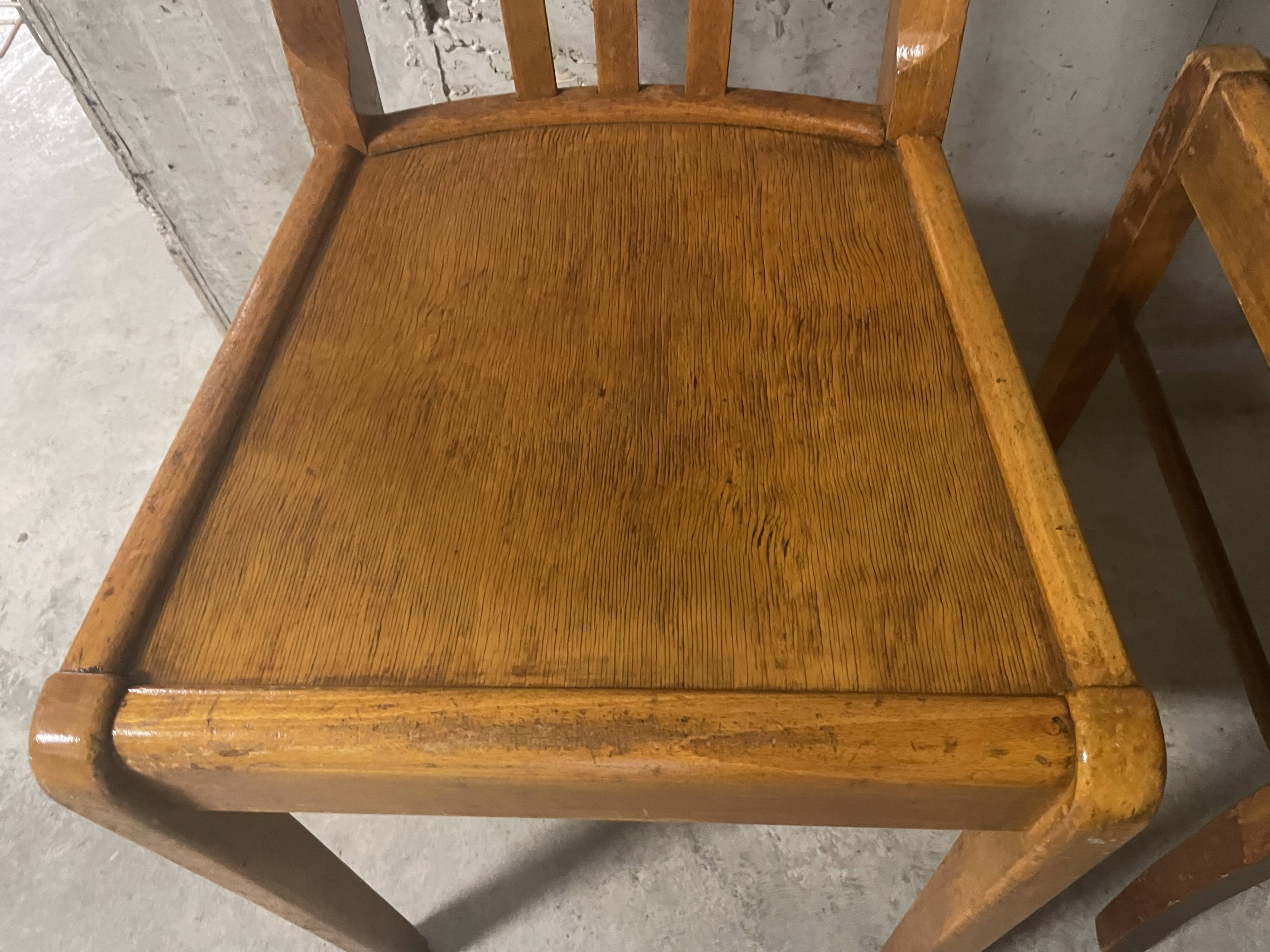 Pair of 1960s bistro chairs