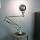 Jieldé lamp with 4 arms, clear matte varnish, vintage industrial.