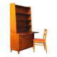 Bookcase/secretary with chair, 1960s set