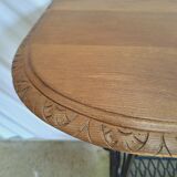 Cast iron and wood console