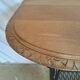 Cast iron and wood console