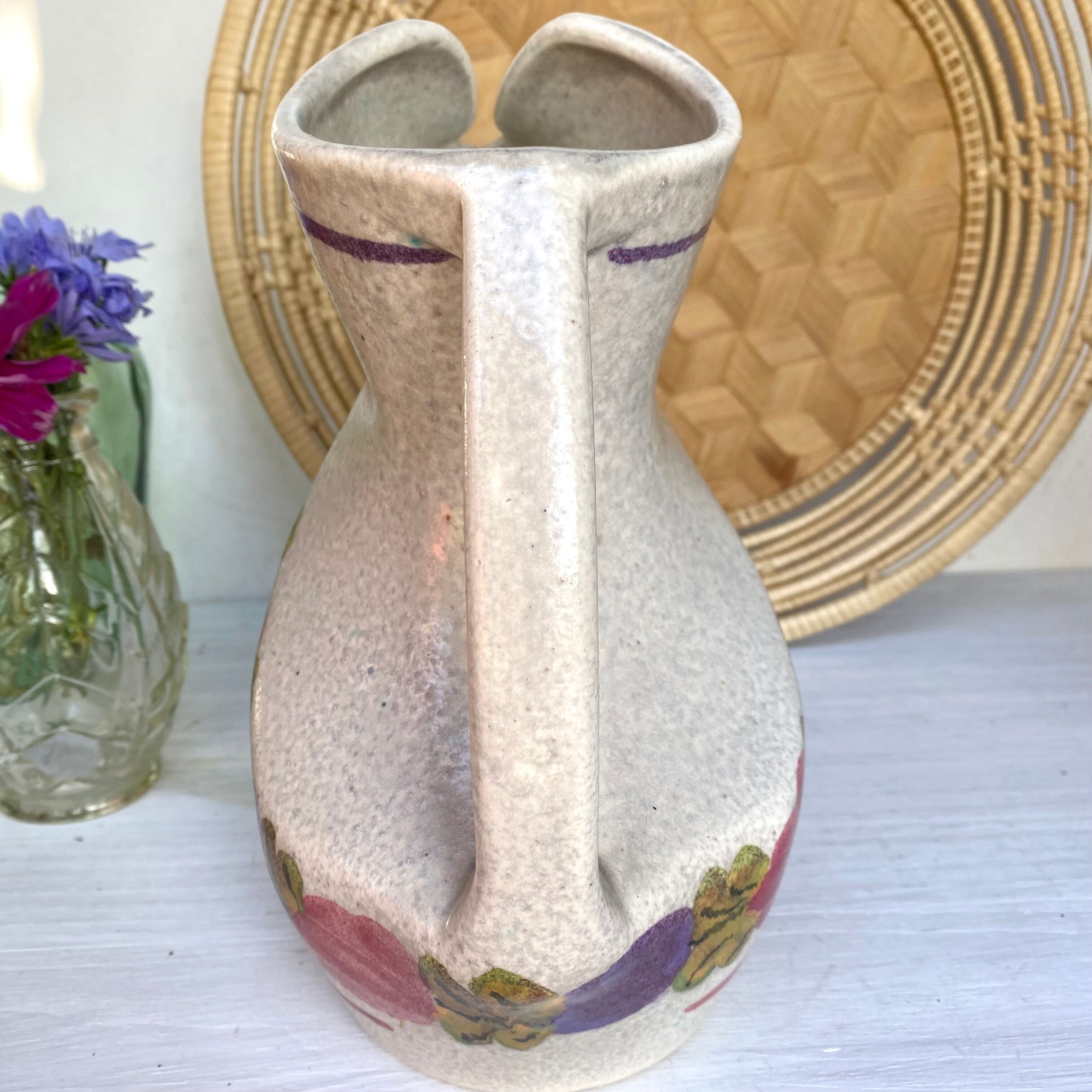 Vintage ceramic pitcher from Pornic Ninon