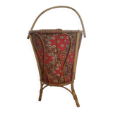 Panier couture en rotin