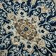 Large Navy Blue Antique Persian Rug, 293x391Cm