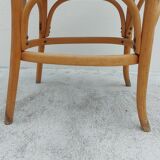 Michael Thonet armchair in curved wood and canework 1930