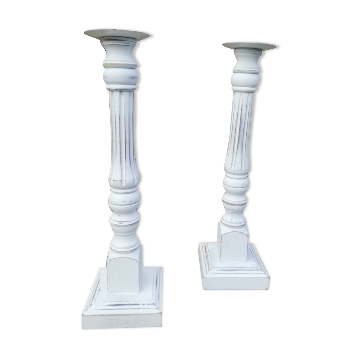 Wooden candle holder