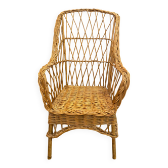 Wicker armchair