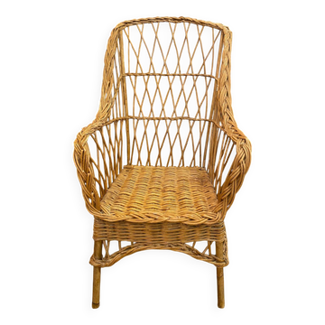 Wicker armchair
