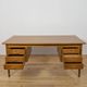 Mid-Century Oak Executive Desk, Denmark, 1960s