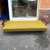 Scandinavian daybed sofa from the 60s Danish design convertible teak