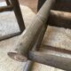 Paire de tabourets rustiques chic