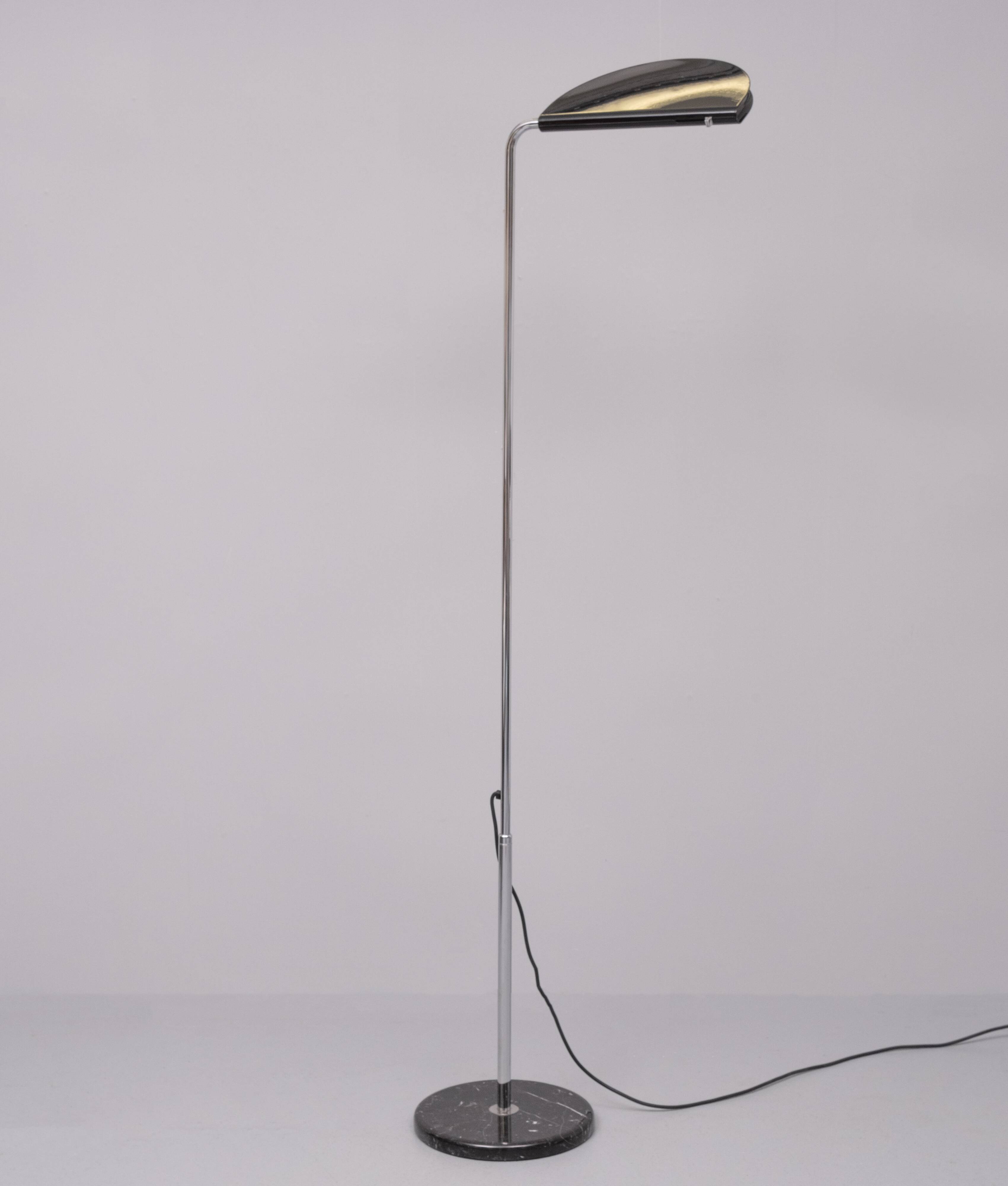 ‘Mezzaluna’ Floor Lamp door Bruno Gecchelin voor Skipper 1970s Italy