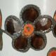 vintage scheurich FLOORVASE fat lava flower decor model 517-45 60s, 70s