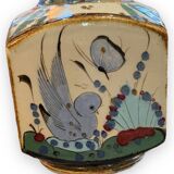 Tonala ken edwards bottle made of polychrome ceramic