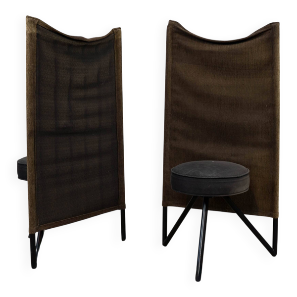 Ensemble de deux chaises Miss Wirt des années 1980 par Philippe Starck pour Disform.