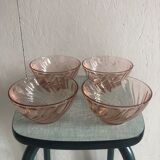 Set of 4 bowls arcoroc model rosaline
