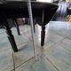 Oval gateleg table, late 19th century, repainted in black.