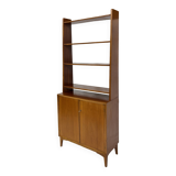 Vintage Wall Cabinet Bookcase Swedish Design 1960s