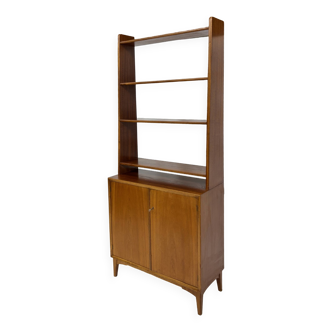 Vintage Wall Cabinet Bookcase Swedish Design 1960s