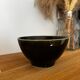 Vintage set of 3 numbered olive green bowls