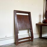 Dark wood folding chair