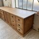 XXL solid oak counter sideboard