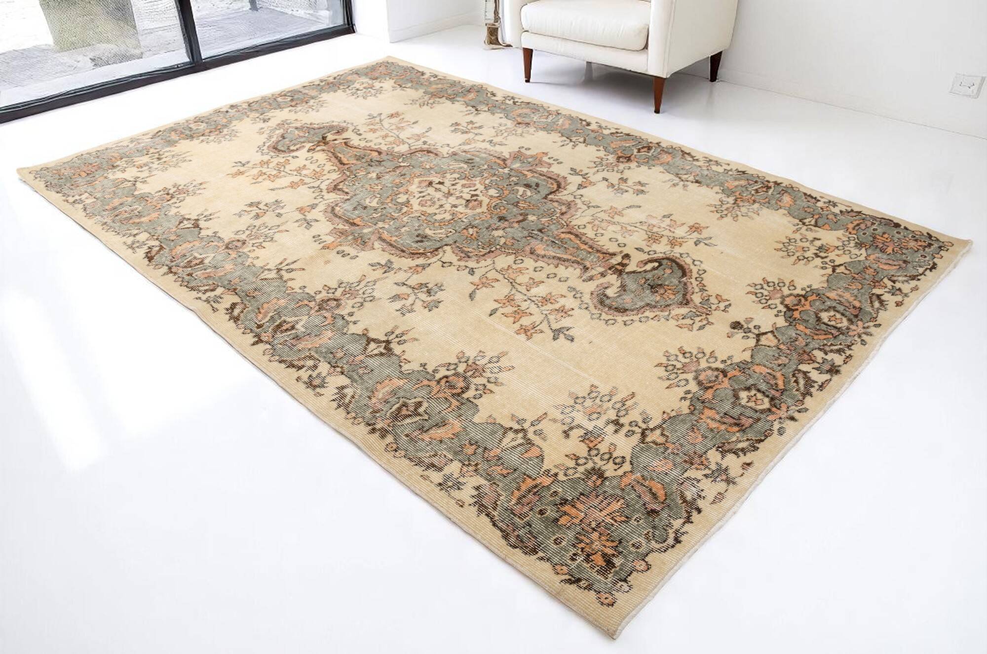 Floral Turkish Handmade Carpet sku-2041