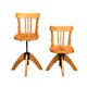 Pair of Baumann rotating screw chairs 1960