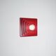 Multi-Layered Pyramid Wall Lamp In Red By Hustadt Leuchten, Germany 1970S