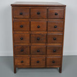 Meuble d'apothicaire en chêne hollandais, début du XXe siècle